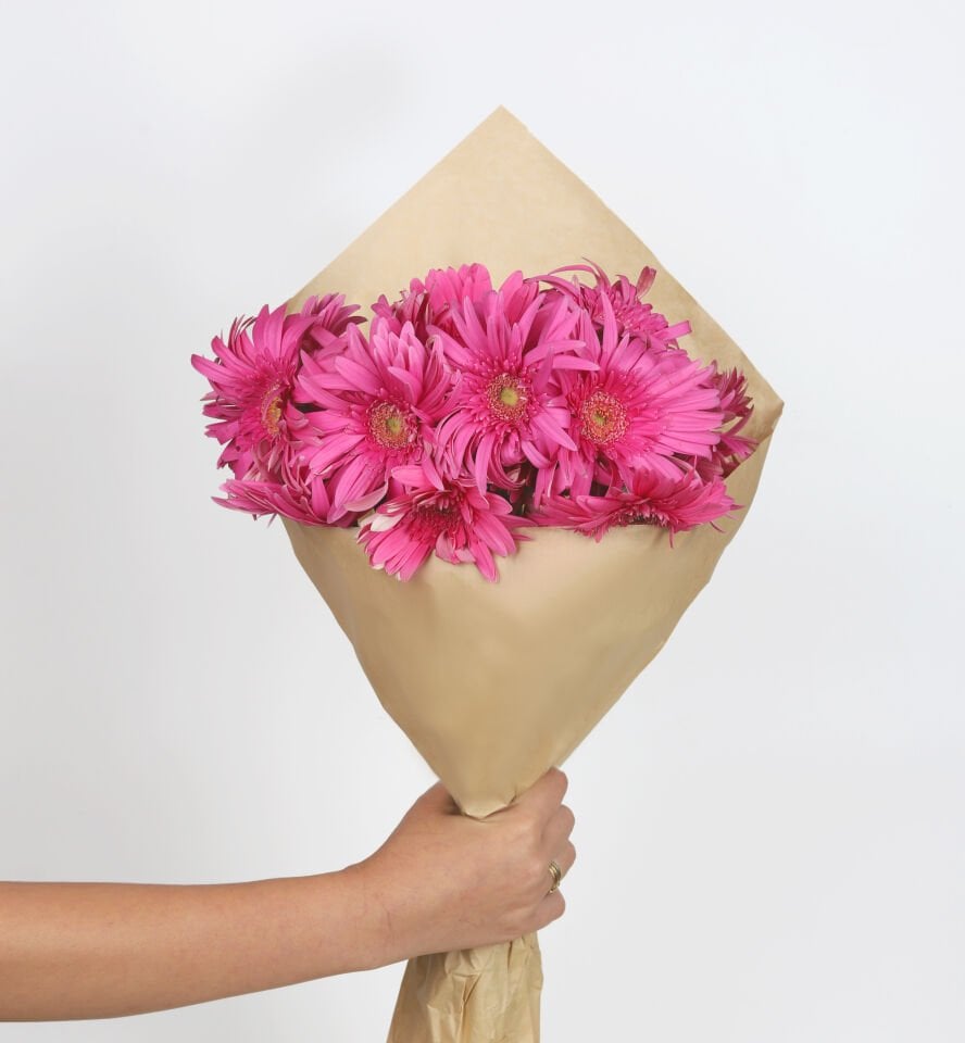 Fuşya Tutku Gerbera Buketi