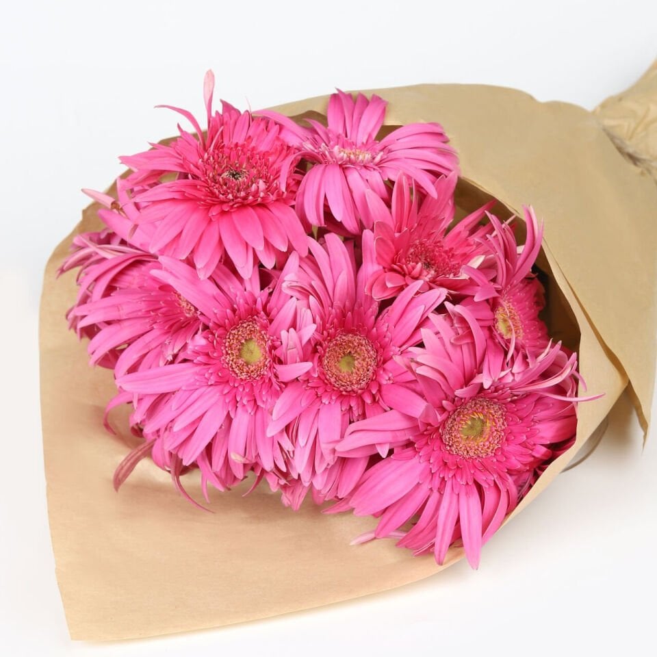 Fuşya Tutku Gerbera Buketi