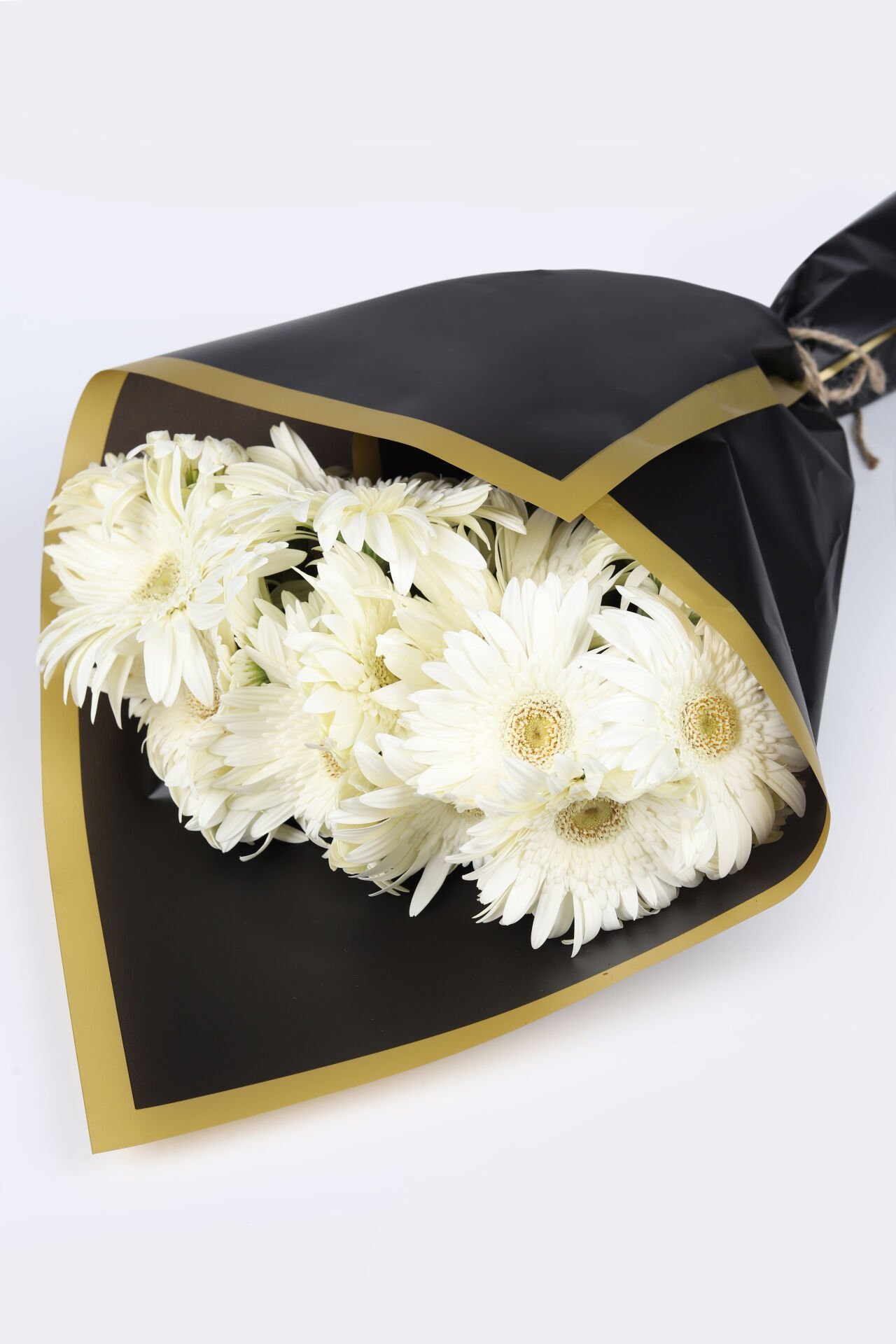 Saf Beyaz Gerbera Buketi