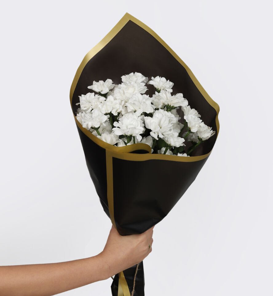 Saf Beyaz  Papatya Buketi