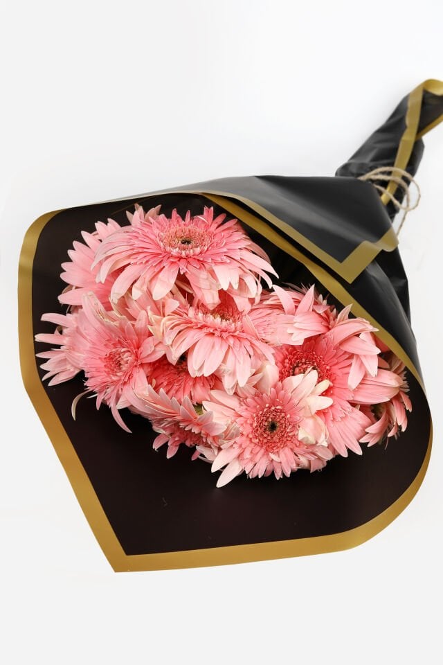 Pudra Pembe Gerbera Buketi