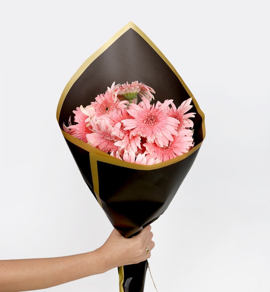 Pudra Pembe Gerbera Buketi