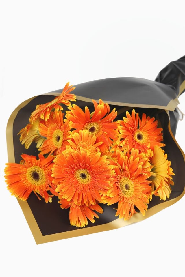Turuncu Gerbera Buketi