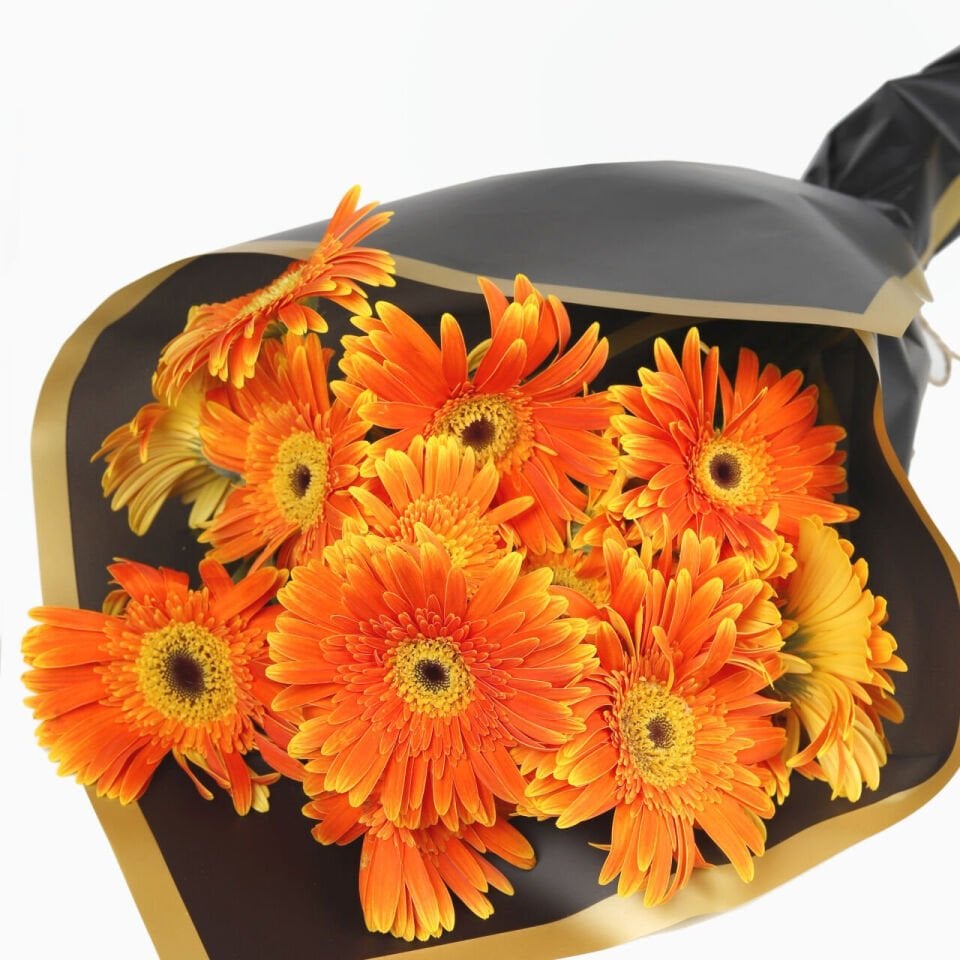 Turuncu Gerbera Buketi