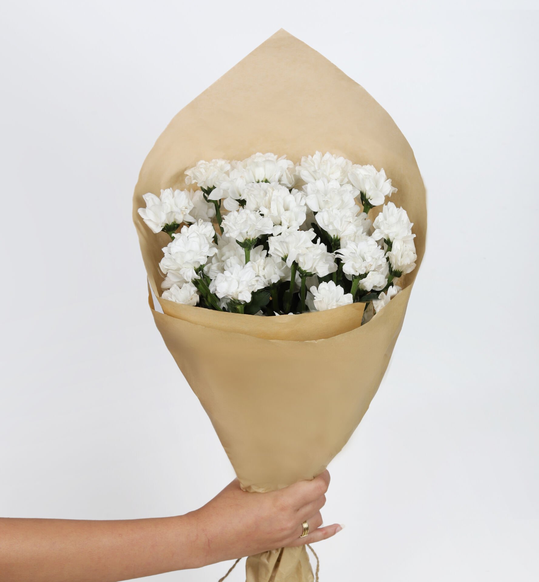 Doğal Beyaz Papatya Buketi