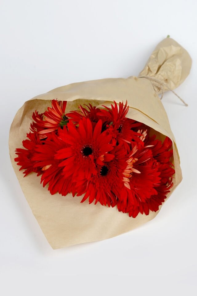 Kırmızı Gerbera Çiçek Buketi