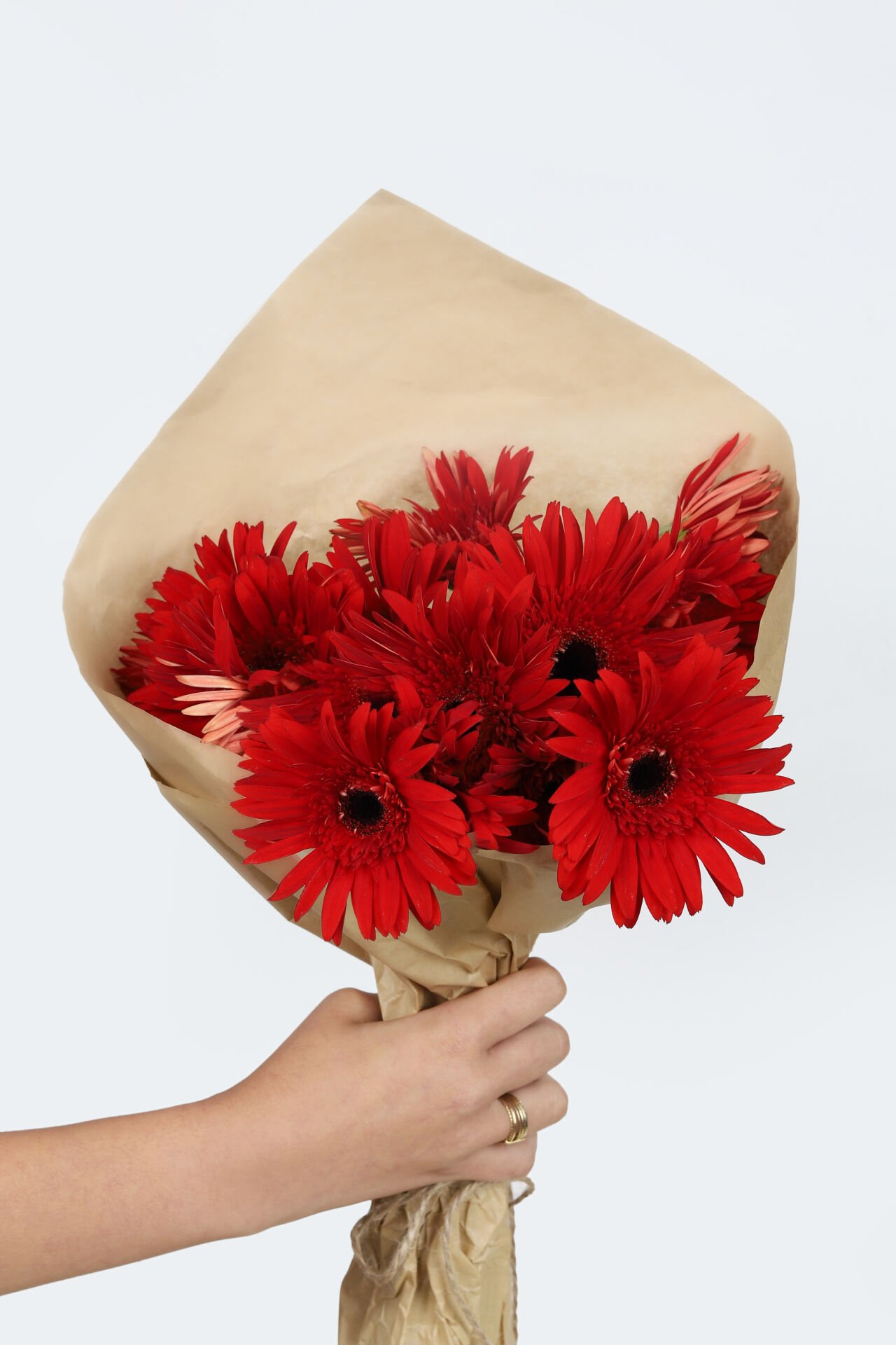 Kırmızı Gerbera Çiçek Buketi