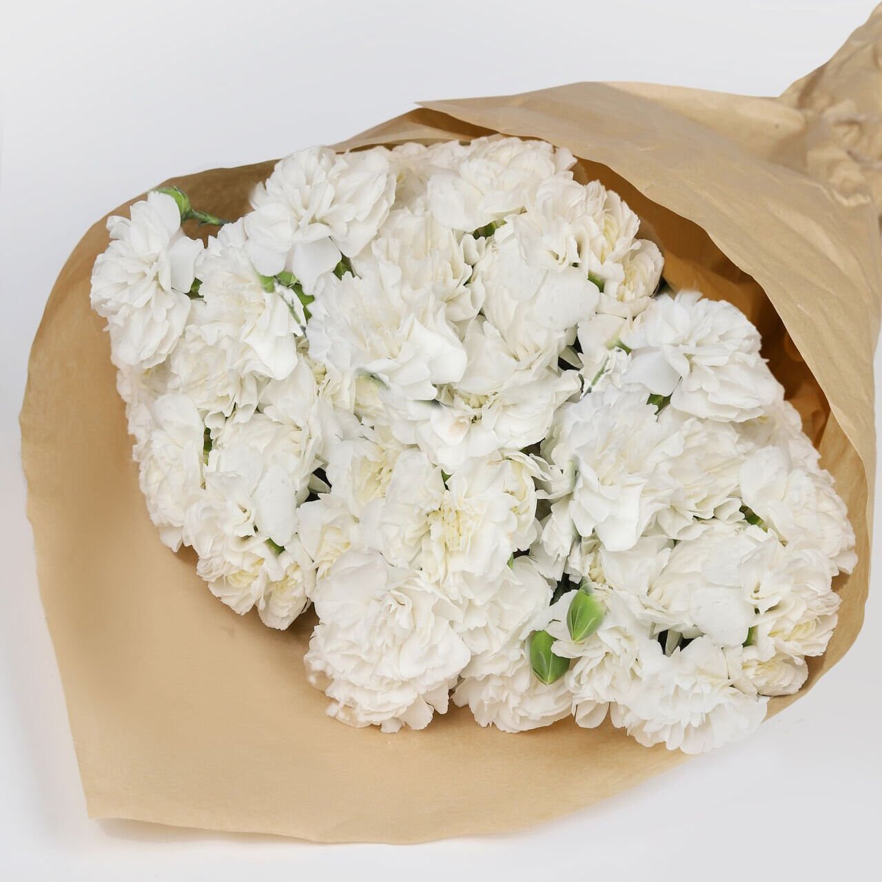 Beyaz Zarafet Karanfil Buketi