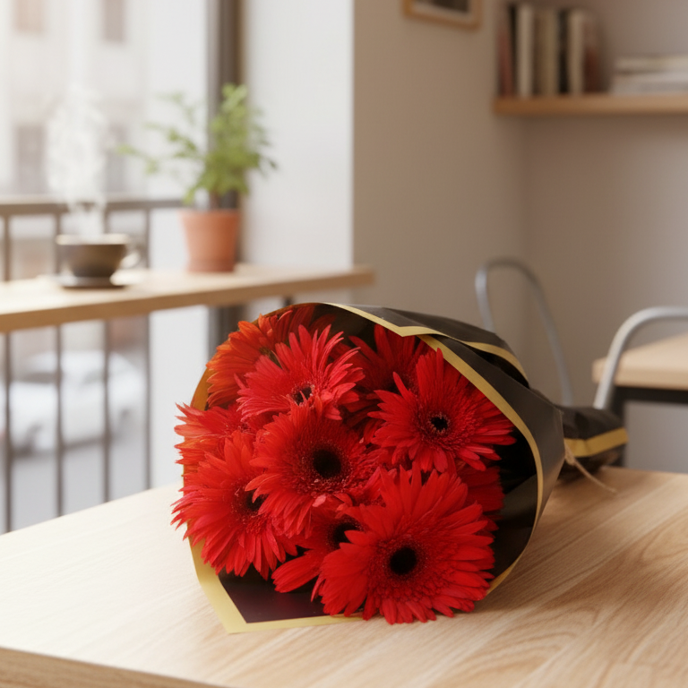 Kırmızı Gerbera Buketi