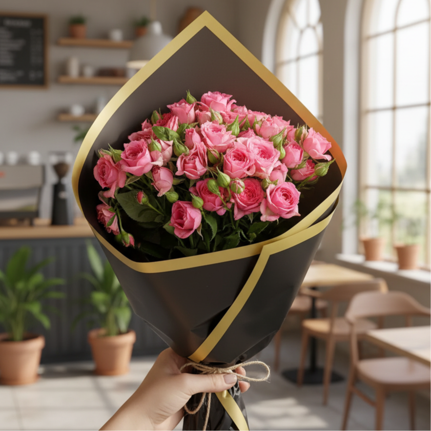 Pembe Çardak Gül Buketi