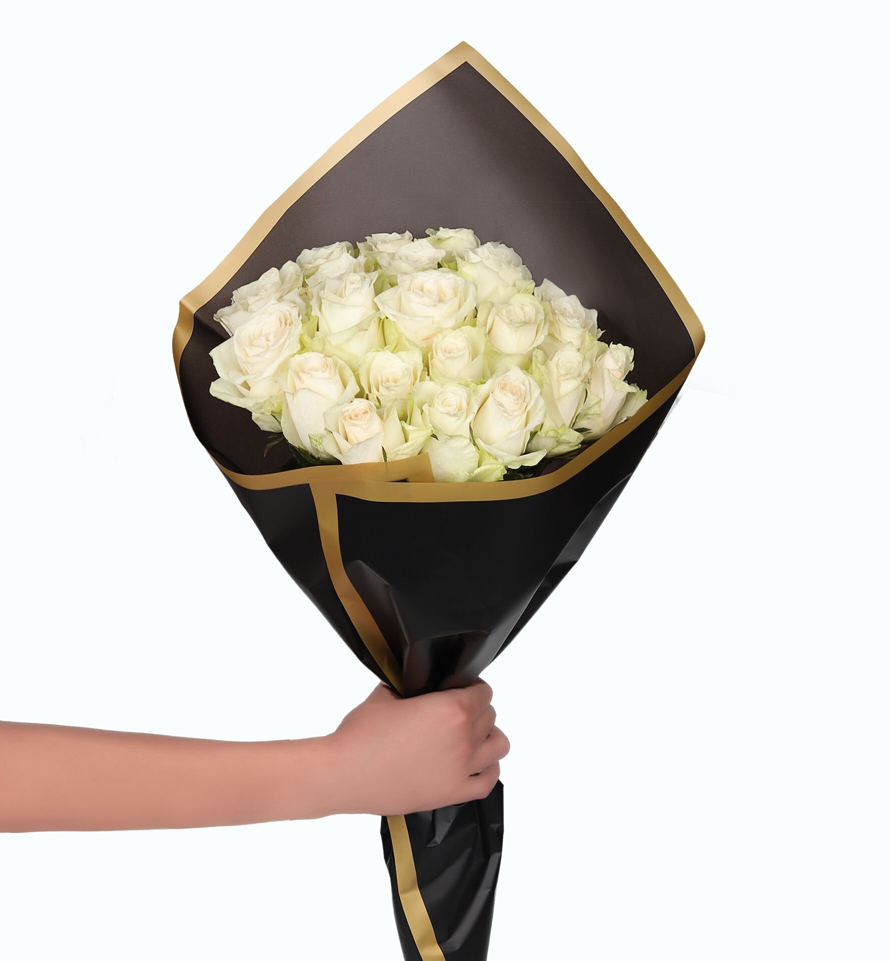 Zarif Beyaz Gül Buketi