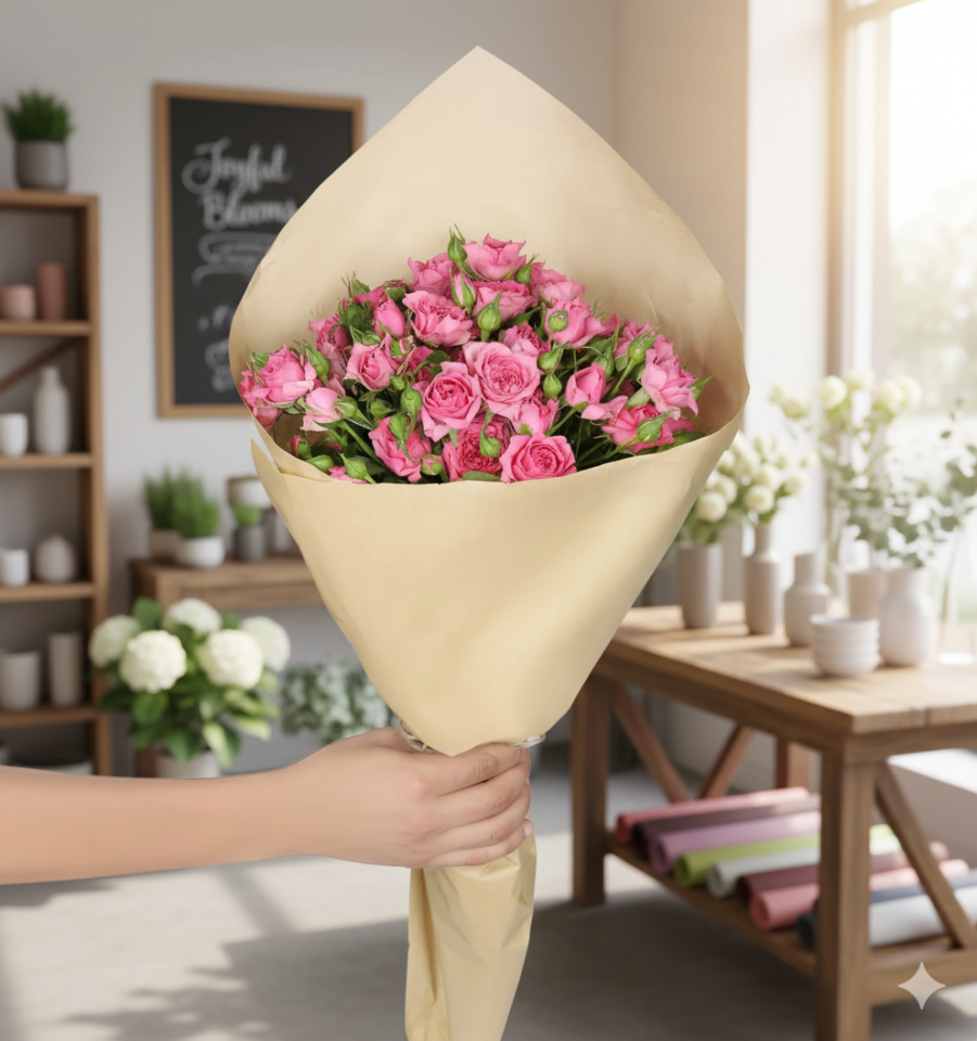 Pembe Çardak Gül Buketi