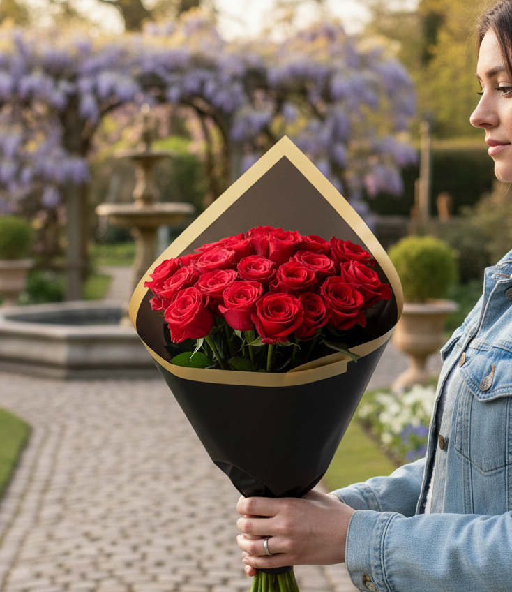Aşkın Kırmızı 19'lu Gül Buketi